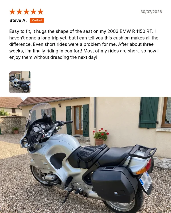 Verified customer review
